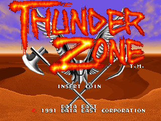 Thunder Zone (World) Title Screen